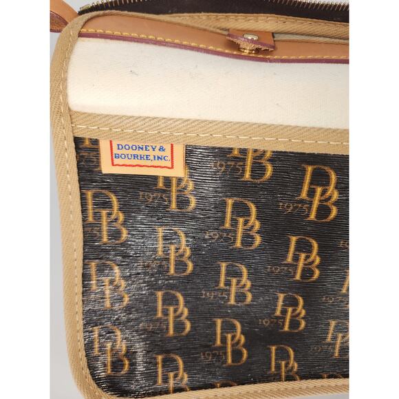 Dooney & Bourke Monogram Black Canvas Shoulder Bag - Picture 15 of 16